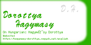 dorottya hagymasy business card